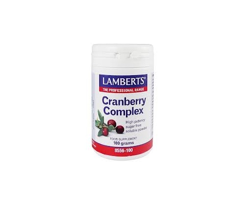 Lamberts Cranberry Complex Powder Συμπλήρωμα διατροφής για ασθενείς που υποφέρουν από συχνές ουρολοιμώξεις 100gr Lamberts Cranberry Complex Powder Συμπλήρωμα διατροφής για ασθενείς που υποφέρουν από συχνές ουρολοιμώξεις 100gr