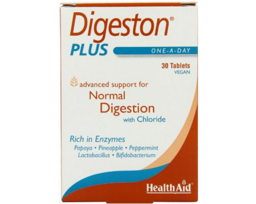 Health Aid Digeston Plus Συνδυασμός πεπτικών ενζύμων για καλύτερη πέψη χωρίς φουσκώματα 30 ταμπλέτες Health Aid Digeston Plus Συνδυασμός πεπτικών ενζύμων για καλύτερη πέψη χωρίς φουσκώματα 30 ταμπλέτες