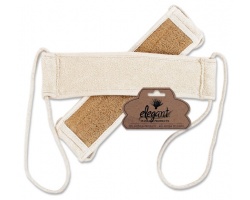 Elegant massage products Cosmeticom, Τρίφτης πλάτης sisal & βαμβάκι με κορδόνι Elegant massage products Cosmeticom, Τρίφτης πλάτης sisal & βαμβάκι με κορδόνι