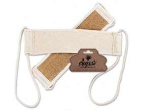 Elegant massage products Cosmeticom, Τρίφτης πλάτης sisal & βαμβάκι με κορδόνι