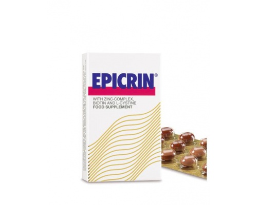 EPICRIN Capsules - Συμπλήρωμα διατροφής, για την προστασία και την αναζωογόνηση των μαλλιών 30 κάψουλες EPICRIN Capsules - Συμπλήρωμα διατροφής, για την προστασία και την αναζωογόνηση των μαλλιών 30 κάψουλες