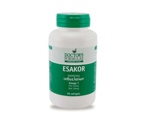 Doctor΄s Formulas Esakor Φόρμουλα φυσικών συστατικών Ωμέγα 3 λιπαρά οξέα 90 μαλακές κάψουλες Doctor΄s Formulas Esakor Φόρμουλα φυσικών συστατικών Ωμέγα 3 λιπαρά οξέα 90 μαλακές κάψουλες