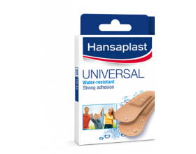 HANSAPLAST Universal Κάλυμμα με ισχυρή κολλητική ικανότητα ώστε να προστατεύεται η περιοχή της πληγής 10 επιθέματα