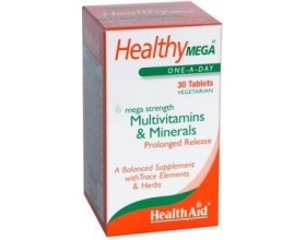 Health Aid Healthy Mega-Multivit Συμπλήρωμα διατροφής με Πολυβιταμίνες και Μέταλλα 30 ταμπλέτες