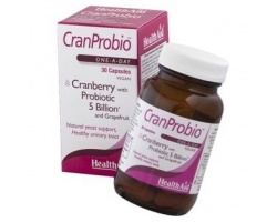 Ηealth Aid CranProbio 30caps, Μοναδικός συνδιασμός προβιοτικών,κράνμπερυ και γκρέιπφρουτ με φυσικές αντιμυκητισιακες και αντιβακτηριακές ιδιότητες Ηealth Aid CranProbio 30caps, Μοναδικός συνδιασμός προβιοτικών,κράνμπερυ και γκρέιπφρουτ με φυσικές αντιμυκητισιακες και αντιβακτηριακές ιδιότητες
