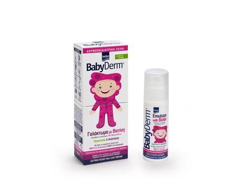 Intermed Babyderm Emulsion with biotin, Βρεφική Αναπλαστική & προστατευτική κρέμα με βιοτίνη 50 gr Intermed Babyderm Emulsion with biotin, Βρεφική Αναπλαστική & προστατευτική κρέμα με βιοτίνη 50 gr