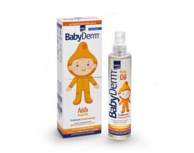 Intermed Babyderm Body Oil 200ml, Υπέρ-ενυδατικό βρεφικό λάδι σώματος