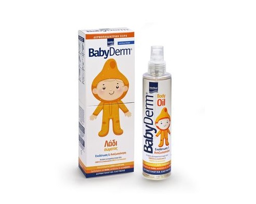 Intermed Babyderm Body Oil 200ml, Υπέρ-ενυδατικό βρεφικό λάδι σώματος Intermed Babyderm Body Oil 200ml, Υπέρ-ενυδατικό βρεφικό λάδι σώματος