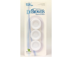 Dr. Brown's, Καπάκι ταξιδίου για μπιμπερό με στενό λαιμό, 630-GB, 3 τεμάχια