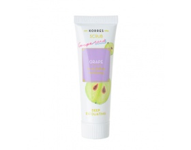 Korres Grape Deep Exfoliating Scrub, Scrub Βαθιάς Απολέπισης με Κουκούτσια από Σταφύλι, καθαρίζει σε βάθος τους φραγμένους πόρους,18 ml Korres Grape Deep Exfoliating Scrub, Scrub Βαθιάς Απολέπισης με Κουκούτσια από Σταφύλι, καθαρίζει σε βάθος τους φραγμένους πόρους,18 ml