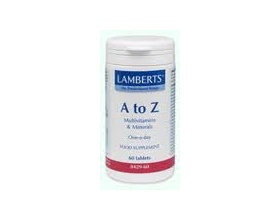 LAMBERTS A to Z MULTI VITAMINS Συμπλήρωμα διατροφής 30 κάψουλες LAMBERTS A to Z MULTI VITAMINS Συμπλήρωμα διατροφής 30 κάψουλες