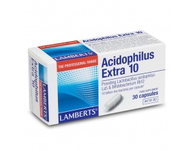  Lamberts Acidophilus Extra 10 30 caps, Συμπλήρωμα Διατροφής για την ισορροπία της εντερικής χλωρίδας