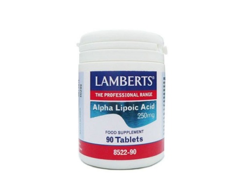 Lamberts Alpha Lipoic Acid 300mg 90 tabs, Συμπλήρωμα Διατροφής που δρα ως ένα πανίσχυρο αντιοξειδωτικό καθώς και του ρόλου του στην παραγωγή ενέργειας.