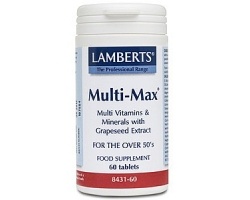 Lamberts Multi-Max Υψηλής Δραστικότητας Πολυβιταμίνη για Άτομα 50+ Ετών ,60 Tablets Lamberts Multi-Max Υψηλής Δραστικότητας Πολυβιταμίνη για Άτομα 50+ Ετών ,60 Tablets