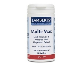 Lamberts Multi-Max Υψηλής Δραστικότητας Πολυβιταμίνη για Άτομα 50+ Ετών ,60 Tablets