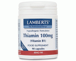 Lamberts Thiamin 100mg (B1) Θειαμίνη, 90 Κάψουλες Lamberts Thiamin 100mg (B1) Θειαμίνη, 90 Κάψουλες
