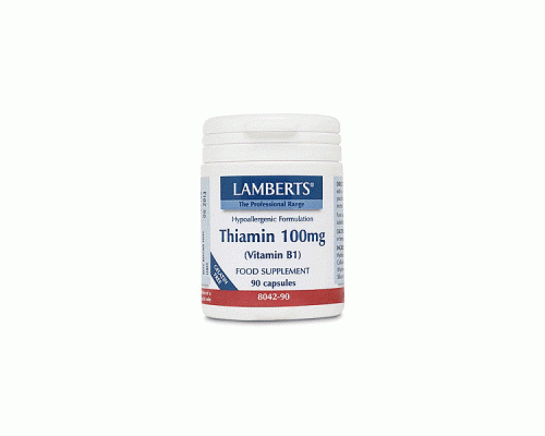 Lamberts Thiamin 100mg (B1) Θειαμίνη, 90 Κάψουλες Lamberts Thiamin 100mg (B1) Θειαμίνη, 90 Κάψουλες
