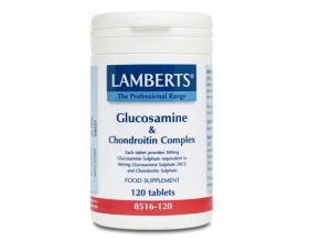Lamberts Glucosamine & Chondroitin Complex Συμπλήρωμα διατροφής με γλυκοζαμίνη για την καλή υγεία των χόνδρων 120 ταμπλέτες Lamberts Glucosamine & Chondroitin Complex Συμπλήρωμα διατροφής με γλυκοζαμίνη για την καλή υγεία των χόνδρων 120 ταμπλέτες