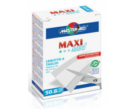 Master Aid Maxi Stretch Αυτοκόλλητο Ρολλό σε Λευκό χρώμα 50 x 8cm 