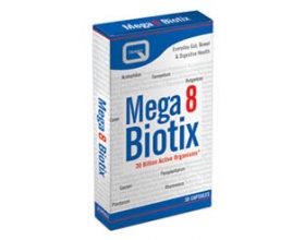 QUEST  MEGA 8 BIOTIX providing 30 billion probiotic bacteria Συμπλήρωμα διατροφής με 8 διαφορετικά προβιοτικά 30 κάψουλες