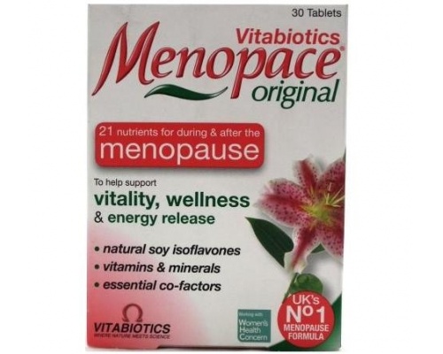 VITABIOTICS Menopace Original Συμπλήρωμα διατροφής με ισοφλαβόνες Σόγιας - Βιταμίνες & Μέταλλα 30 ταμπλέτες VITABIOTICS Menopace Original Συμπλήρωμα διατροφής με ισοφλαβόνες Σόγιας - Βιταμίνες & Μέταλλα 30 ταμπλέτες