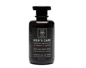 APIVITA Men's Care Σαμπουάν - Αφρόλουτρο για άντρες με κάρδαμο & πρόπολη 250ml