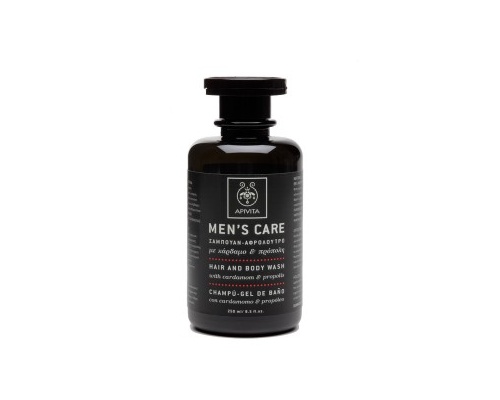 APIVITA Men's Care Σαμπουάν - Αφρόλουτρο για άντρες με κάρδαμο & πρόπολη 250ml APIVITA Men's Care Σαμπουάν - Αφρόλουτρο για άντρες με κάρδαμο & πρόπολη 250ml