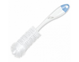 NUK Βούρτσα καθαρισμού μπιμπερό διπλή μαζί με μικρό βουρτσάκι (σιέλ-λευκό)2 σε 1 