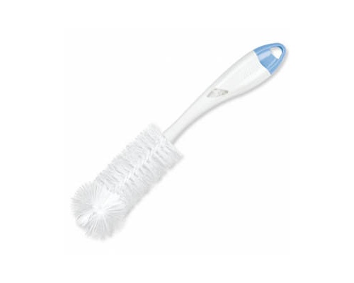 NUK Βούρτσα καθαρισμού μπιμπερό διπλή μαζί με μικρό βουρτσάκι (σιέλ-λευκό)2 σε 1  NUK Βούρτσα καθαρισμού μπιμπερό διπλή μαζί με μικρό βουρτσάκι (σιέλ-λευκό)2 σε 1