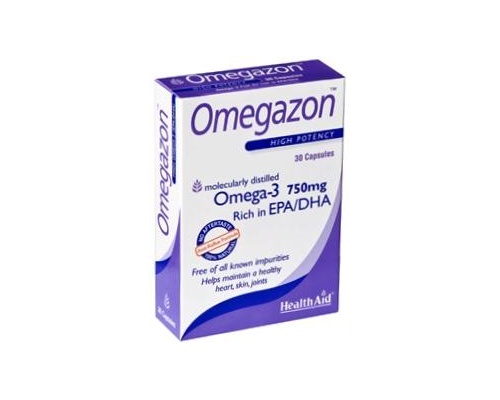 Health Aid Omegazon Ωμέγα 3 (750mg)-Ιχθυέλαιο 30 κάψουλες Health Aid Omegazon Ωμέγα 3 (750mg)-Ιχθυέλαιο 30 κάψουλες