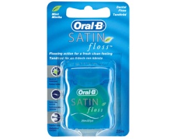 Oral-B Satin Floss Οδοντικό Νήμα 25m με Γεύση Μέντα, 1τμχ Oral-B Satin Floss Οδοντικό Νήμα 25m με Γεύση Μέντα, 1τμχ