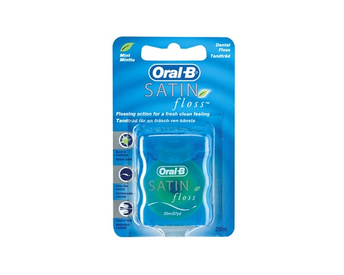 Oral-B Satin Floss Οδοντικό Νήμα 25m με Γεύση Μέντα, 1τμχ