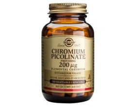 Solgar Chromium Picolinate 200mg tabs 90s Συμπλήρωμα διατροφής για τον έλεγχο του σακχάρου στο αίμα, σε περιπτώσεις έξης για λήψη γλυκών και για το μεταβολισμό του λίπους 90 κάψουλες Solgar Chromium Picolinate 200mg tabs 90s Συμπλήρωμα διατροφής για τον έλεγχο του σακχάρου στο αίμα, σε περιπτώσεις έξης για λήψη γλυκών και για το μεταβολισμό του λίπους 90 κάψουλες
