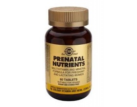 SOLGAR Prenatal Nutrients Συμπλήρωμα διατροφής σχεδιασμένη για να καλύπτει τις εξειδικευμένες ανάγκες των εγκύων και θηλάζουσων γυναικών 60 κάψουλες SOLGAR Prenatal Nutrients Συμπλήρωμα διατροφής σχεδιασμένη για να καλύπτει τις εξειδικευμένες ανάγκες των εγκύων και θηλάζουσων γυναικών 60 κάψουλες