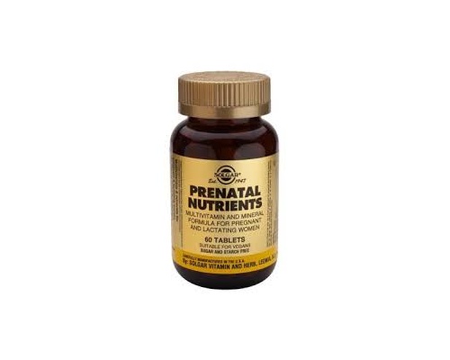 SOLGAR Prenatal Nutrients Συμπλήρωμα διατροφής σχεδιασμένη για να καλύπτει τις εξειδικευμένες ανάγκες των εγκύων και θηλάζουσων γυναικών  60 κάψουλες SOLGAR Prenatal Nutrients Συμπλήρωμα διατροφής σχεδιασμένη για να καλύπτει τις εξειδικευμένες ανάγκες των εγκύων και θηλάζουσων γυναικών  60 κάψουλες