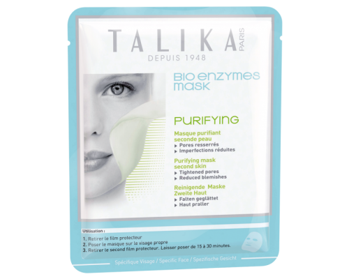 Talika Bio Enzymes Mask Purifying, Μάσκα για την μείωση πόρων και στιγμάτων Καθαρίζει το λιπαρό δέρμα, μειώνει τις κηλίδες & συσφίγγει τους πόρους 20gr Talika Bio Enzymes Mask Purifying, Μάσκα για την μείωση πόρων και στιγμάτων Καθαρίζει το λιπαρό δέρμα, μειώνει τις κηλίδες & συσφίγγει τους πόρους 20gr