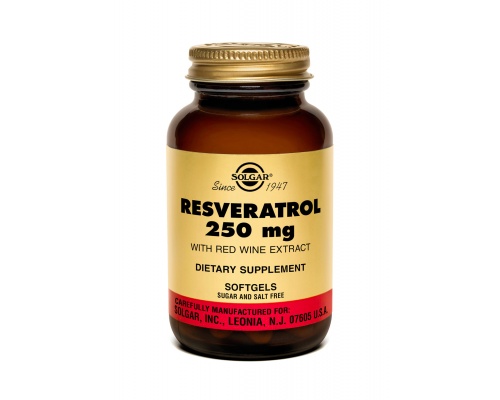 SOLGAR Resveratrol Συμπλήρωμα διατροφής με Ρεσβερατρόλη γνωστή για την προστατευτική της δράση στο καρδιαγγειακό σύστημα 30 κάψουλες SOLGAR Resveratrol Συμπλήρωμα διατροφής με Ρεσβερατρόλη γνωστή για την προστατευτική της δράση στο καρδιαγγειακό σύστημα 30 κάψουλες
