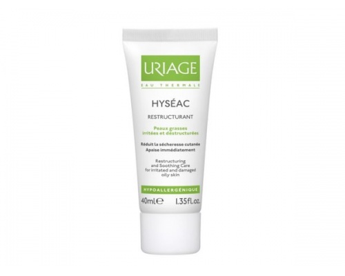 URIAGE Hyseac Restructurant, 40ml  Κρέμα για την ερεθισμένη και ξηρή ακνεϊκή επιδερμίδα. Επανορθώνει τον δερματικό φραγμό, μειώνει την ξηρότητα & καταπραΰνει URIAGE Hyseac Restructurant, 40ml  Κρέμα για την ερεθισμένη και ξηρή ακνεϊκή επιδερμίδα. Επανορθώνει τον δερματικό φραγμό, μειώνει την ξηρότητα & καταπραΰνει
