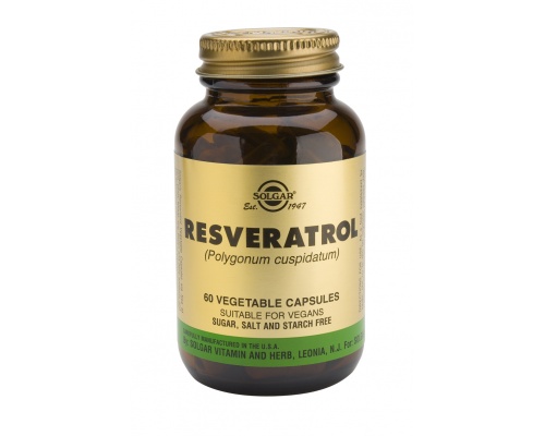 SOLGAR Resveratrol Συμπλήρωμα διατροφής με Ρεσβερατρόλη γνωστή για την προστατευτική της δράση στο καρδιαγγειακό σύστημα  60 κάψουλες SOLGAR Resveratrol Συμπλήρωμα διατροφής με Ρεσβερατρόλη γνωστή για την προστατευτική της δράση στο καρδιαγγειακό σύστημα  60 κάψουλες