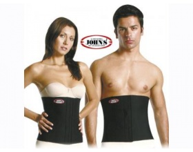 John's Slimmer Belt Ζώνη Αδυνατίσματος Neoprene Medium Μαύρο, 1τμχ