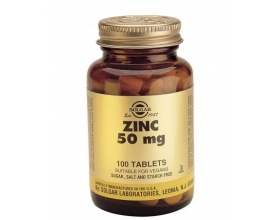 Solgar Zinc 50 mg Συμπλήρωμα διατροφής Ψευδάργυρος για την σωστή λειτουργία του αναπαραγωγικού συστήματος 100 ταμπλέτες Solgar Zinc 50 mg Συμπλήρωμα διατροφής Ψευδάργυρος για την σωστή λειτουργία του αναπαραγωγικού συστήματος 100 ταμπλέτες
