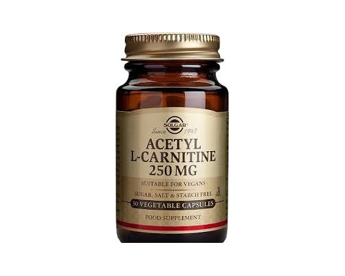 SOLGAR ACETYL L-CARNITINE 250MG 30VCAP