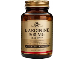 SOLGAR L-Arginine 500mg 50caps, Αμινοξύ που συμβάλλει στην αύξηση της σύνθεση του κολλαγόνου & δρα θετικά στην ανδρική στύση & τη φυσική τόνωση της σεξουαλικής επιθυμίας και απόδοσης