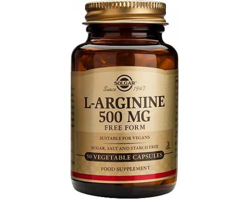 SOLGAR L-Arginine 500mg 50caps, Αμινοξύ που συμβάλλει στην αύξηση της σύνθεση του κολλαγόνου & δρα θετικά στην ανδρική στύση & τη φυσική τόνωση της σεξουαλικής επιθυμίας και απόδοσης SOLGAR L-Arginine 500mg 50caps, Αμινοξύ που συμβάλλει στην αύξηση της σύνθεση του κολλαγόνου & δρα θετικά στην ανδρική στύση & τη φυσική τόνωση της σεξουαλικής επιθυμίας και απόδοσης