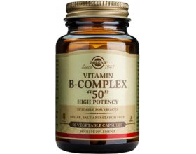 SOLGAR Formula B-Complex 50 Συμπλήρωμα διατροφής που περιλαμβάνει όλες τις βασικές βιταμίνες Β καθώς & τις μη βασικές χολίνη, βιοτίνη και ινοσιτόλη 50 φυτοκάψουλες SOLGAR Formula B-Complex 50 Συμπλήρωμα διατροφής που περιλαμβάνει όλες τις βασικές βιταμίνες Β καθώς & τις μη βασικές χολίνη, βιοτίνη και ινοσιτόλη 50 φυτοκάψουλες