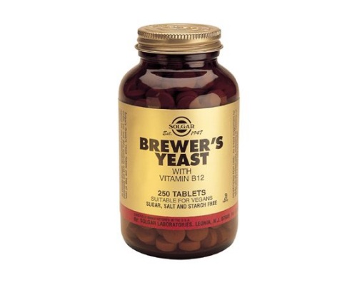 SOLGAR Brewer's Yeast 500mg 250caps, Συμπλήρωμα Διατροφής που προσφέρει στον οργανισμό τόνωση, ενσχύει τους μυς και συμβάλλει στην καλή λειτουργία του νευρικού συστήματος