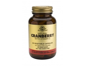 Solgar Cranberry  with vit. C για υγιές ουροποιητικό 60 κάψουλες