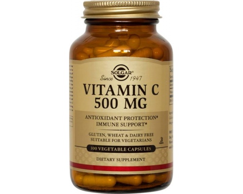 SOLGAR Vitamin C 500mg 100caps,  Ενισχύει την υγεία του οργανισμού και εχει αντιοξειδωτική & αντιφλεγμονώδη δράση SOLGAR Vitamin C 500mg 100caps,  Ενισχύει την υγεία του οργανισμού και εχει αντιοξειδωτική & αντιφλεγμονώδη δράση