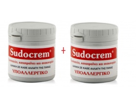 Sudocrem 125g Ήπια αντισηπτική κρέμα ιδανική σε ξηροδρομίες 1+1