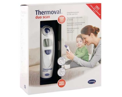 Hartmann Thermoval Duo Scan Θερμόμετρο πυρετού για θερμομέτρηση από το αυτί & το μέτωπο  Hartmann Thermoval Duo Scan Θερμόμετρο πυρετού για θερμομέτρηση από το αυτί & το μέτωπο